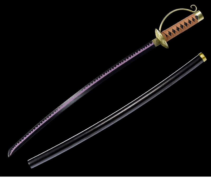 One Piece Carbon Steel Gol D Roger′s Sword Anime Cosplay