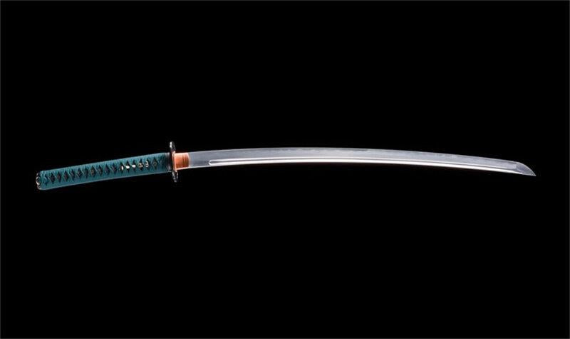Hand Made High Quality T10 Steel Japanese Katana Swords Green